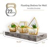 5 Pack 16 Inch Sorbus Long Floating Wall Shelves for Bedroom, Decor, Kitchen, Living Room - for Trophies, Frames, Bookshelf - 3 of 4