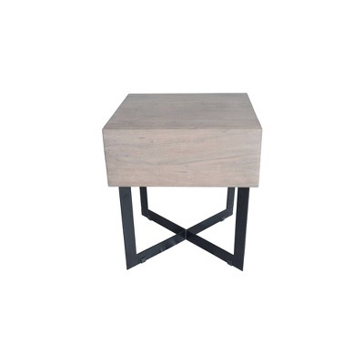 Cross Village Side Table Gray - Alder Bay