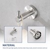 (4-Pack) Bathroom Set Brushed Nickel 22.7 Towel Bar Racks, Toilet Paper Holder, Ring, Hook, Accessories , Hardware,Fixtures - 3 of 4