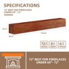 Set of 2 Wood Decorative Wall Shelf - 3 of 4