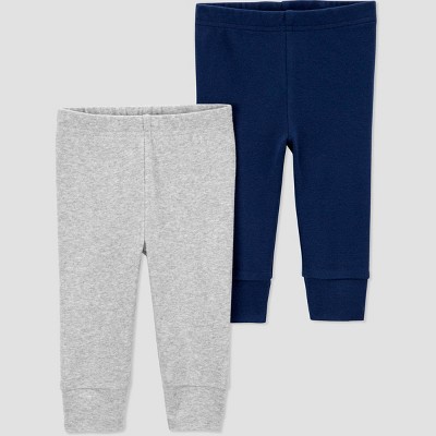 Image of Carter's Just One You® Baby Boys' 2pk Pants - Navy Blue/Gray 3M