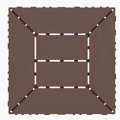 Vynxaria 44 Pieces of 12 Inch Red Brown Interlocking Tiles, Ideal for Porch, Pool, Balcony, Backyard, Courtyard