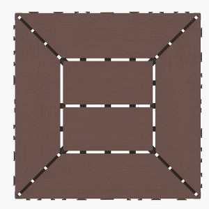 Vynxaria 44 Pieces of 12 Inch Red Brown Interlocking Tiles, Ideal for Porch, Pool, Balcony, Backyard, Courtyard - 1 of 4
