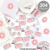 Big Dot of Happiness Pink Elegant Cross - Girl Religious Party Candy Favor Sticker Kit - 304 Pieces - 2 of 4