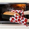 REGALWOVEN Cotton Heat Resistant Stain-Resistant Oven Mitts 2 Pcs with Pot Holders 4 Pcs 11x7.1inch - 3 of 4