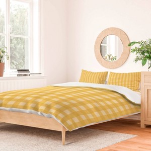 Deny Designs Color Poems Gingham Sunshine Duvet and Sham Set - 1 of 4