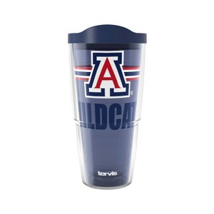 NCAA Arizona Wildcats Classic Tumbler - 24oz: Plastic Lidded Portable Drinkware - 1 of 2