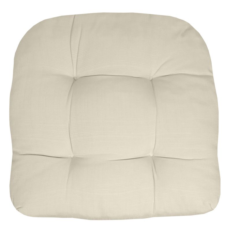 Patio Cushions Outdoor Chair Pads Thick Fiber Fill Tufted 19" x 19" Seat Cover by Sweet Home Collection™, 2 of 5