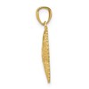 Black Bow Jewelry 14k Yellow Gold 15mm Diamond Cut and Textured Starfish Pendant - 2 of 4