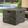 VYNXARIA 35" Square MGO Fire Pit - 40,000 BTU for Cozy Gatherings and Modern Outdoor Ambiance - 3 of 4