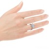 Pompeii3 Certified 3Ct Princess Cut Diamond Solitaire Engagement Ring 14k or Pt Lab Created - 4 of 4