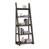 NicBex 5-Tier Ladder Shelf,Bookcase with Rubber Wood Frame,Space-Saving Storage Shelves for Bedroom&Office,Living Room Furniture - 2 of 4