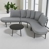 Mshliw Outdoor Patio Furniture Set - 6-Piece Modular Sectional Sofa with Coffee Table, Cushion–  Patio Seating for Garden, Backyard, Deck, Porch - 3 of 4