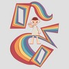 Women's Stranger Things Eleven Rainbow Cartoon Dream Racerback Tank Top - 2 of 4