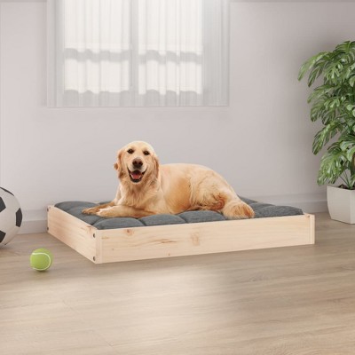 VidaXL Dog Bed 28.1 in.x21.3 in.x3.5 in. Solid Wood Pine