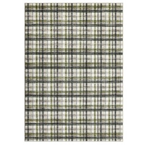 Indoor Modern Geometric Checkered Non Slip Area Rugs, Low Pile Non Slip Floor Carpet for Home Office - 1 of 4
