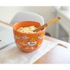Silver Buffalo Sanrio Gudetama Japanese Top Ramen Dinnerware Set | 20-Ounce Ramen Bowl, Chopsticks - 4 of 4