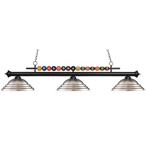 Z-Lite Shark 3 - Light Island Pendant Light in  Matte Black - 1 of 1