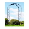 Achla Designs 99" Iron Garden Arbor, Ferro Firenze: Outdoor Climbing Plant Support, No-Tool Setup - 2 of 4