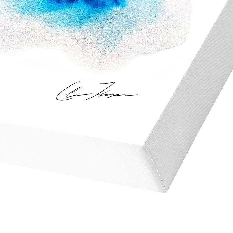 Americanflat Abstract Modern Wall Art Room Decor - Blue Smoke by Claire Thompson, 3 of 7