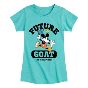 Girls' - Disney - Future GOAT in Training (Mickey) Fitted Short Sleeve Graphic T-Shirt - 1 of 4