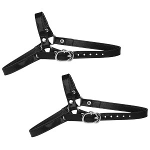 Allegra K Women's Detachable Adjustable Anti-Slip Shoe Straps Bands Belts with Buckle for Heels 2 Pairs - 1 of 4