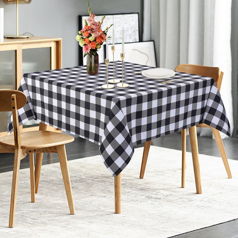 Buffalo Checkered Tablecloth, Water Resistant 200GSM Fabric Table Cloth Cover for Dining Tables, 1 of 7