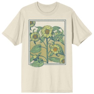 Sunflower Frame Men's Natural Short Sleeve Crew Neck Tee - 1 of 3