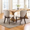 Mshliw Set of 2 Vintage Tufted Velvet Dining Chairs with Nailhead Trim, High Back Upholstered Side Chairs with Solid Rubberwood Legs for Dining Room - 4 of 4