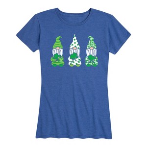 Women's - Instant Message - St. Patricks Gnomes Short Sleeve Graphic T-Shirt - 1 of 4