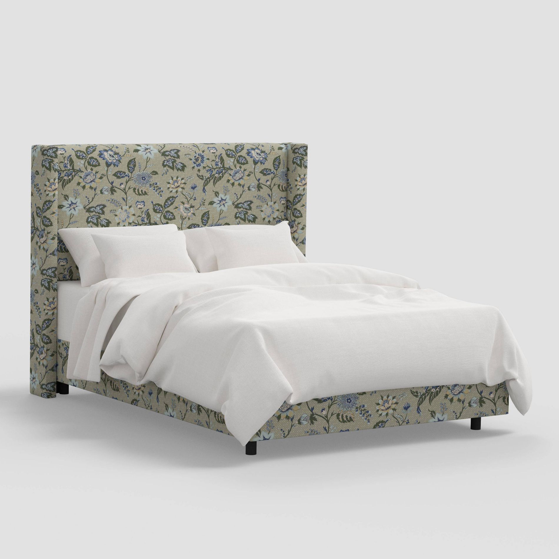 Full Violet Wingback Bed Adelaide Floral Moss - Threshold™