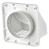 Lambro® 4-In. White Plastic Preferred Hood Vent with Tail Pipe and Removable Screen - 3 of 4