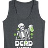 Women's - Instant Message - St. Patrick's Day Irish Skeleton Dead Lucky Graphic Racerback Tank - 2 of 4