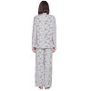 Casual Nights Women's Long Sleeve Rayon Button Down Pajama Set - 4 of 4