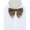 INSPIRE CHIC Men's Ribbon Leaf Pendant Pre-tied Fashion Bow Ties Necktie 1 Pc - 4 of 4