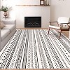 MaseiKar Washable Area Rug, Soft Faux Cashmere Carpet with Non-Slip Backing for Living Room, Bedroom, Dining Room, Modern Boho Style - 4 of 4