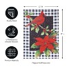 Evergreen Cardinal & Holly Garden Suede Flag - 3 of 4