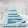 Luxury Cotton 8 Piece Bath, Hand, and Face Towel Set with Bath Mat and Bath Mitt by Blue Nile Mills - 2 of 4