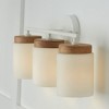 Capital Lighting Liam 3 - Light Vanity in  Light Wood/White - 4 of 4