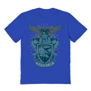 Harry Potter Men's Ravenclaw Mascot Emblem Short Sleeve Graphic Cotton T-Shirt - 1 of 3