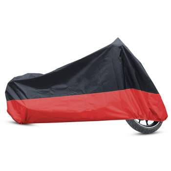 Unique Bargains 180T Rain Dust Motorcycle Cover Outdoor Waterproof UV Protector