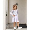 Disney Frozen Kids Girls Ruffle Sleeves A Line Dresses - 3 of 4