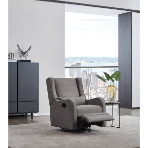 Westwood Design Elsa Manual Swivel Glider Harbor - Gray - 1 of 4