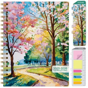 Global Printed Products Hardcover AY 2025-2026 Fashion Planner - 8.5"x11" (Watercolor Tree) - 1 of 4