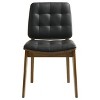 Simple Relax Set of 2 Side Chairs in Natural Walnut and Black - 3 of 4
