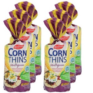 Real Foods Organic Multigrain Corn Thins - Case of 6/5.3 oz - 1 of 4