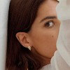 Cubic Zirconia Huggie Earrings 14k Gold Plated Tiny Earrings Small Huggie Hoop Earrings Simple Lightweight Hoops Gift for Women - 3 of 4