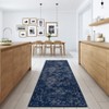 Machine Washable Rugs for Living Room Non-Slip Vintage Floral Print Distressed Throw Area Rugs for Bedroom Stain Resistant Low Pile No Shed Rug - 2 of 4