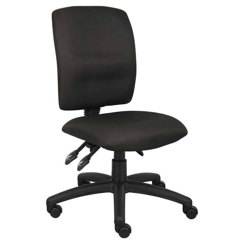 Multi-Function Fabric Task Chair Black - Boss Office Products, 1 of 13