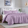 650-Thread Count Cotton Solid Duvet Cover and Sham Set by Blue Nile Mills - 2 of 3